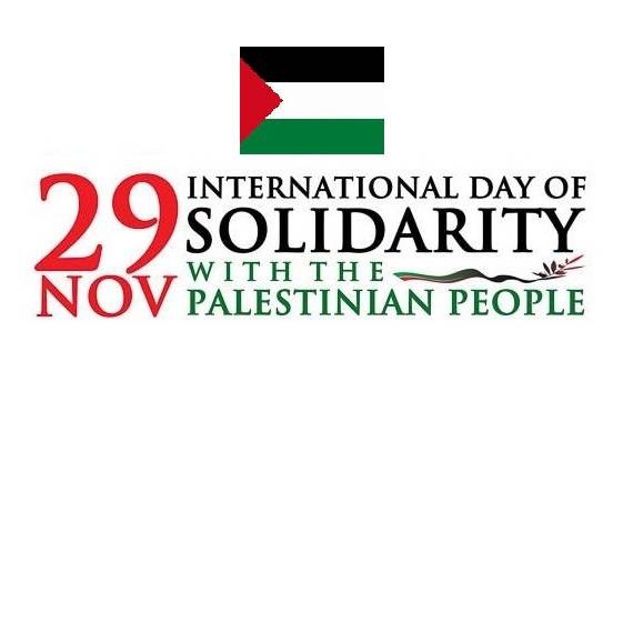 UN International Day of Solidarity with the Palestinian People – 29th November